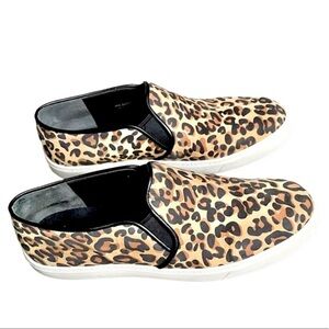 Cole Haan women’s leopard pull-on sneakers board shoes size 7.5 neutral classic